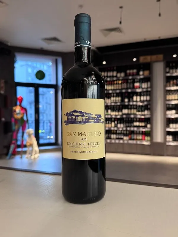 Вино Cipriana, "San Martino" Bolgheri Superiore DOC, 2019, Италия, Тоскана