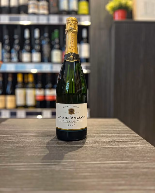 Игристое вино Louis Vallon, Cremant de Bordeaux AOC Brut