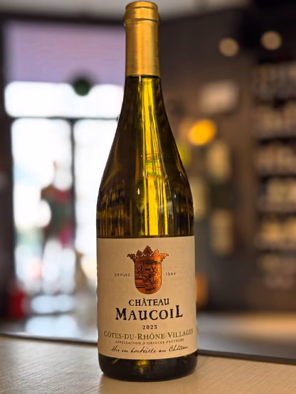 Вино Chateau Maucoil, Cotes du Rhone Villages AOC Rouge, 2023