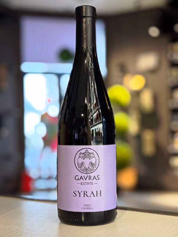 Вино "Gavras Estate" Syrah, 2021, Россия, Крым