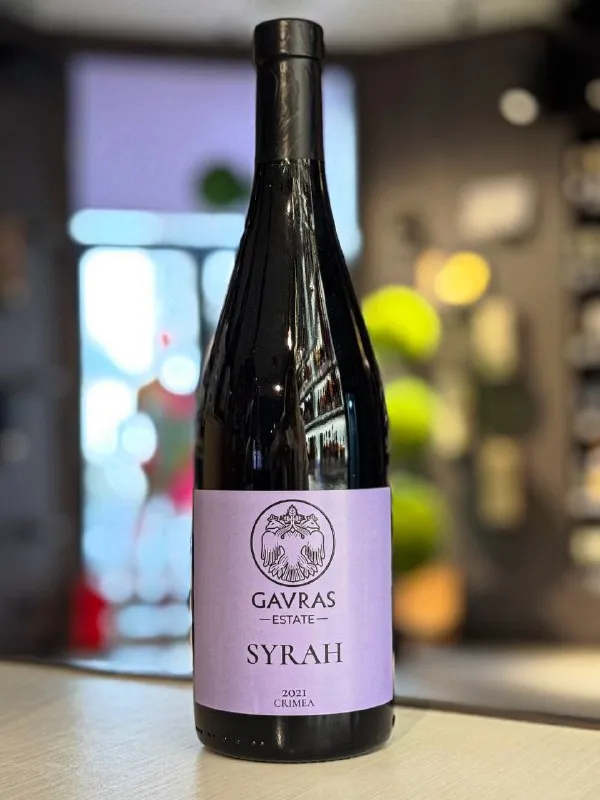 Вино "Gavras Estate" Syrah, 2021, Россия, Крым